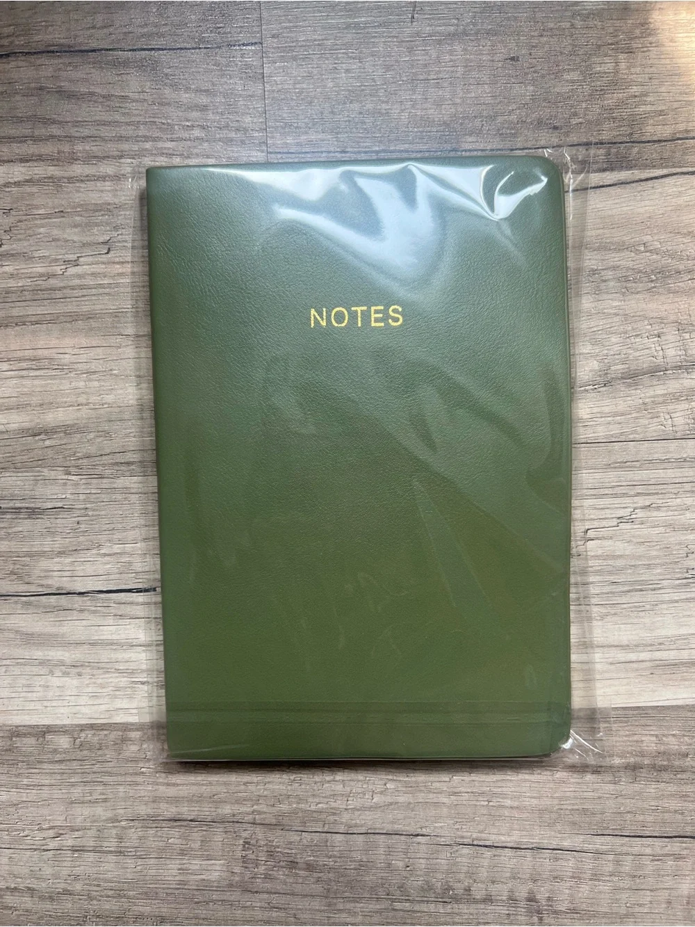Green 'NOTES' Hardcover Notebook
